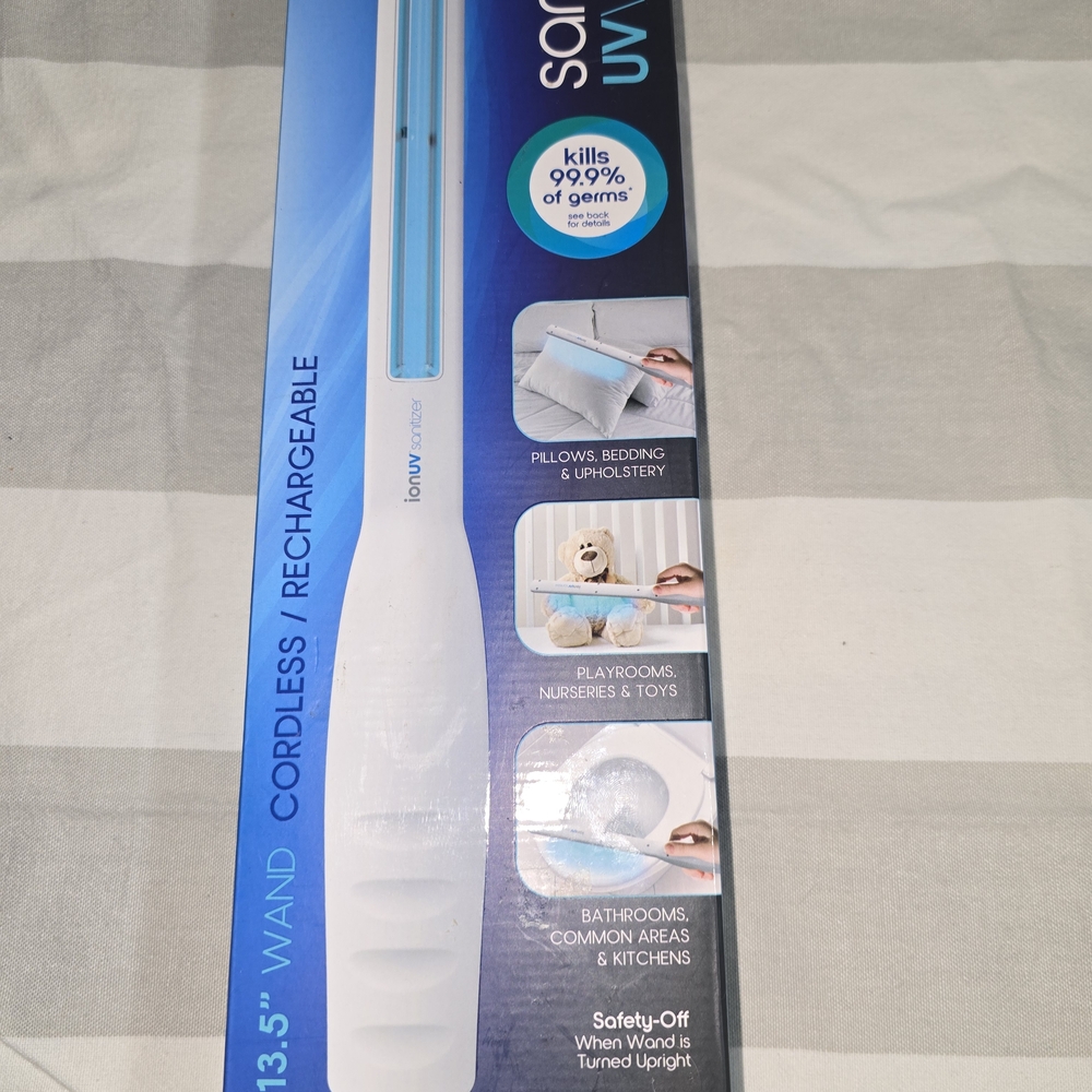IonUV Sanitation Wand Rechargeable Fast Sanitizing UVwand 13.5” New In Box